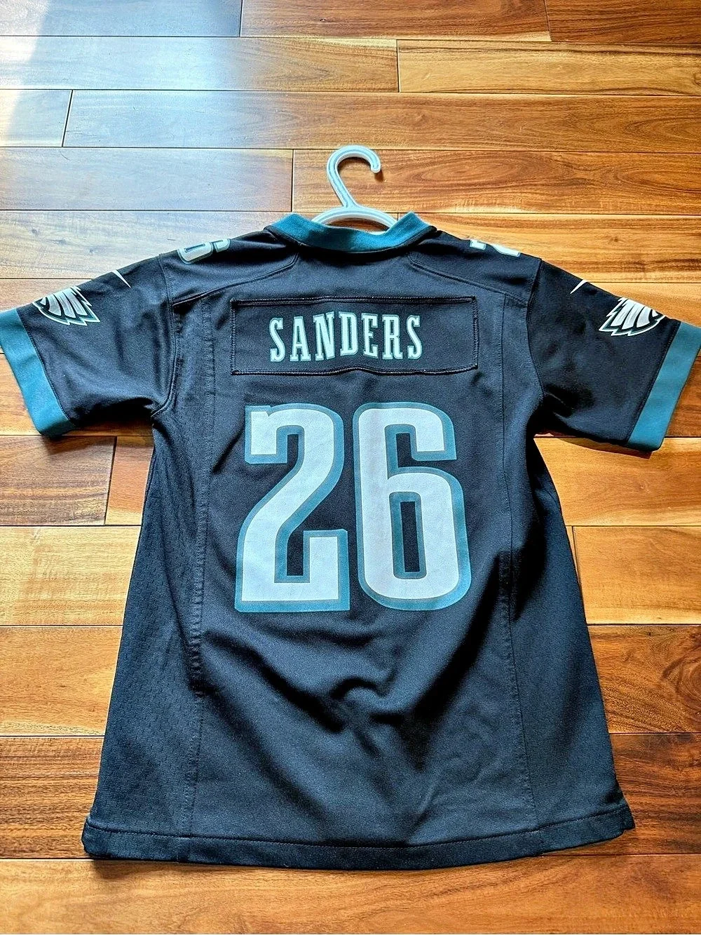 Nike SANDERS #26 NFL Jersey Boys Medium Black & Blue